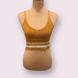 debut | Women’s | Mustard Knit Crop Top | Size: OS